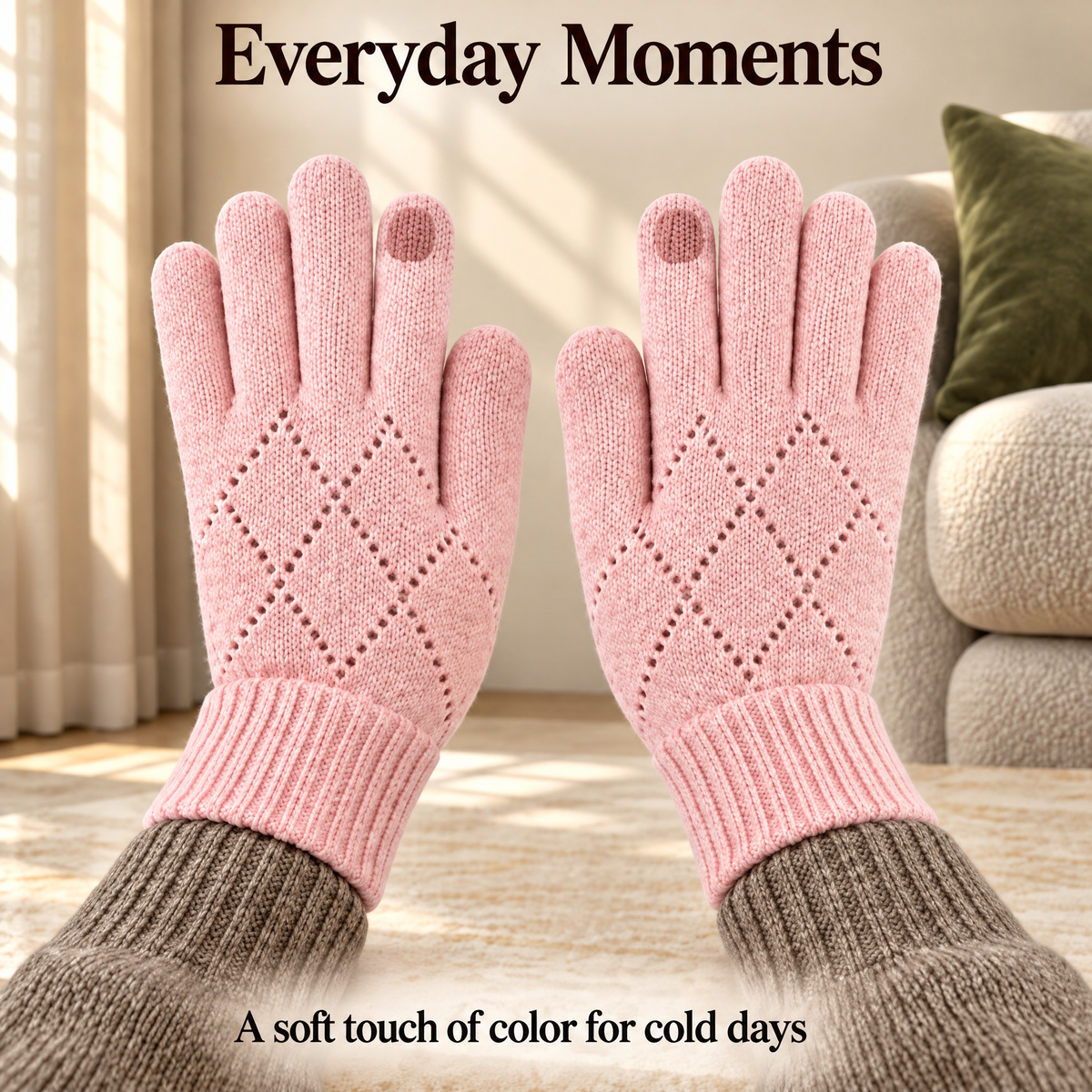 Aldenwyn™ Blush Knit Gloves