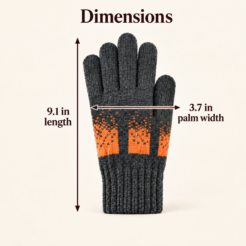 Aldenwyn™ Orange Accent Knit Gloves