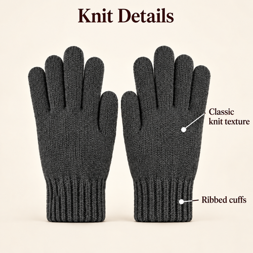 Aldenwyn™ Charcoal Knit Gloves