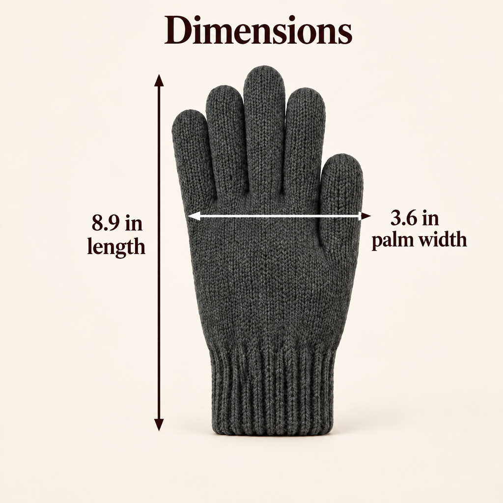 Aldenwyn™ Charcoal Knit Gloves