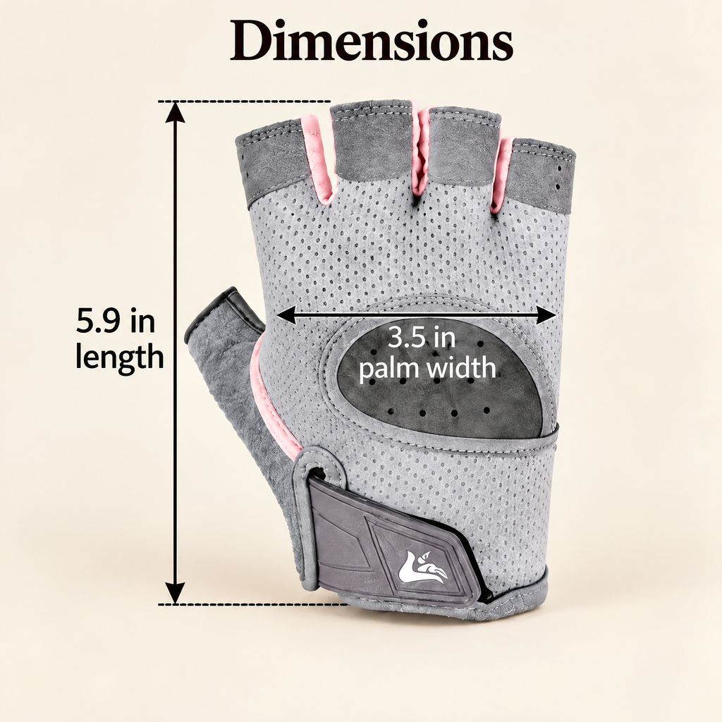 Aldenwyn™ Gray & Pink Training Gloves