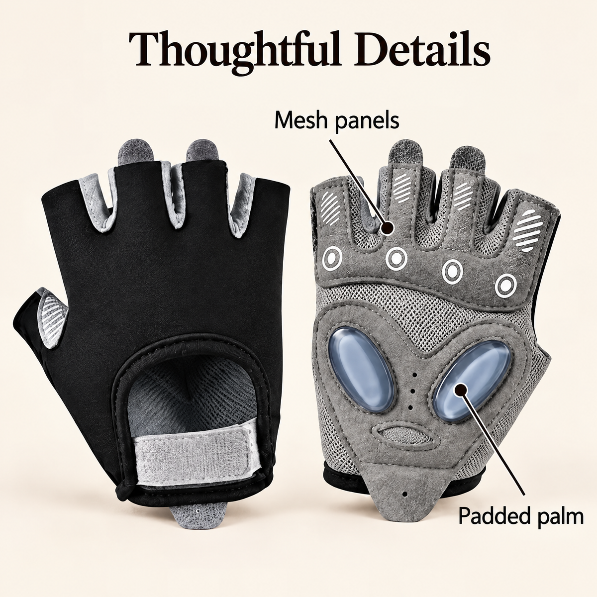 Aldenwyn™ Gray & Black Training Gloves