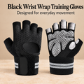 Aldenwyn™ Black Wrist Wrap Training Gloves